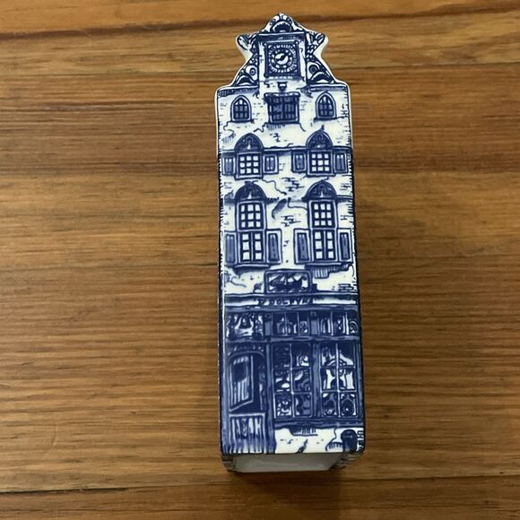 Delft Blue Hand-painted Miniature Tuit Gevel 1630 #5 Canal House Ceramic Holland - Picture 9 of 12